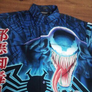 Vintage Y2K Changes Marvel Venom Button Shirt